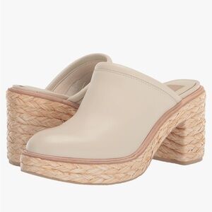 Dolce Vita Women's Camdin Raffia Espadrille Platform Clogs